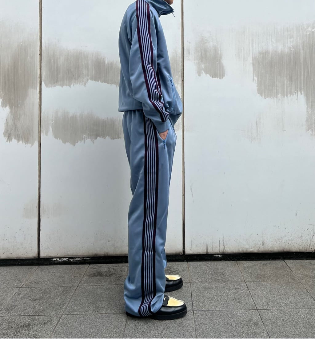 Needles FREAK'S STORE HD Track Pant Poly Smooth Sax Blue