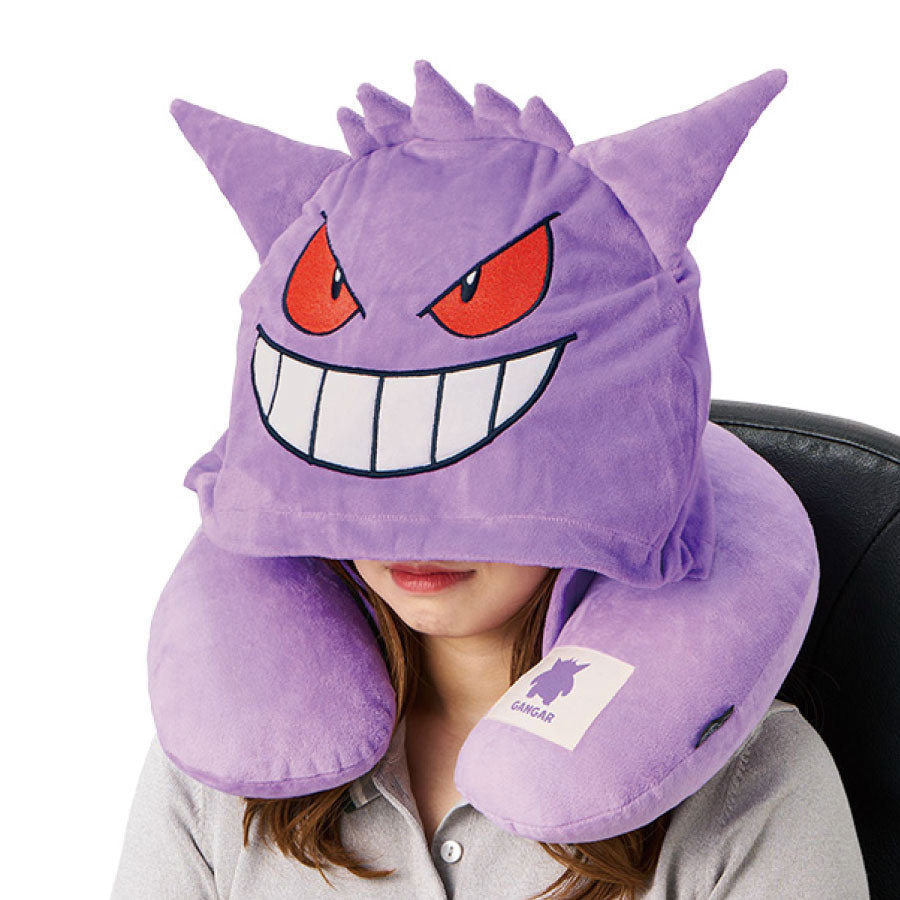 Pokemon Gengar Hooded Neck Pillow