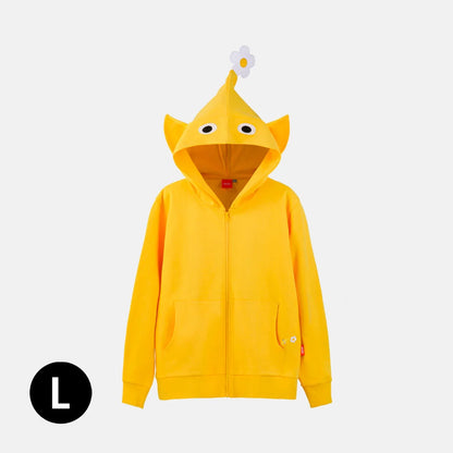 Pikmin Yellow Hoodie Cotton Blend Pullover Casual Sweatshirt Unisex
