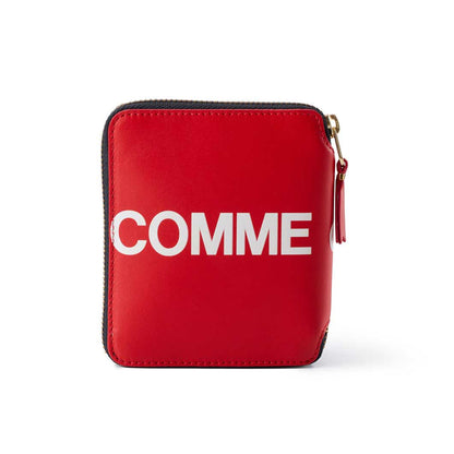 Comme des Garcons Huge Logo Bi-fold Zip Wallet