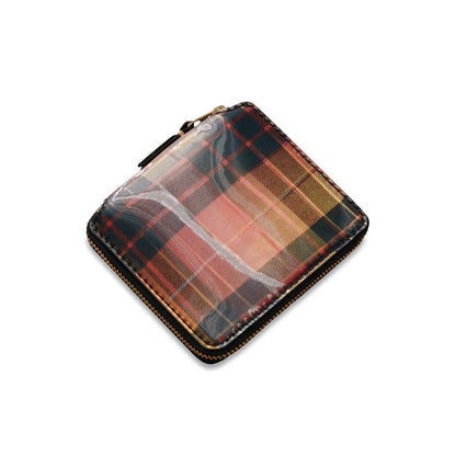 Comme des Garcons Lenticular Tartan Zip Bi-Fold Wallet