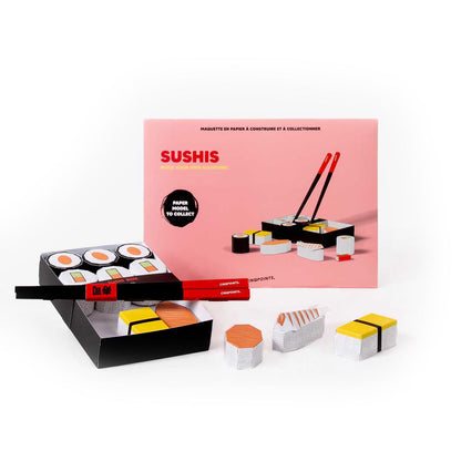 Sushi 3D DIY Paper Model Kit