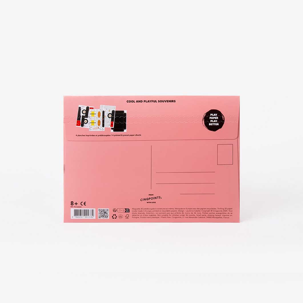 Sushi 3D DIY Paper Model Kit