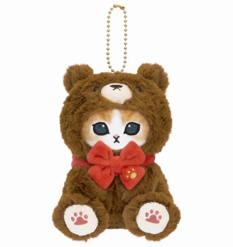 mofusand Teddy Bear Meow Mascot Keychain