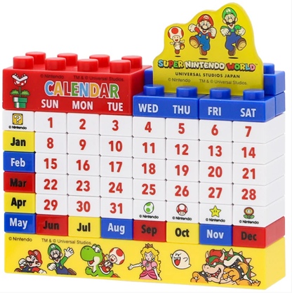 USJ Super Nintendo World Block Calendar
