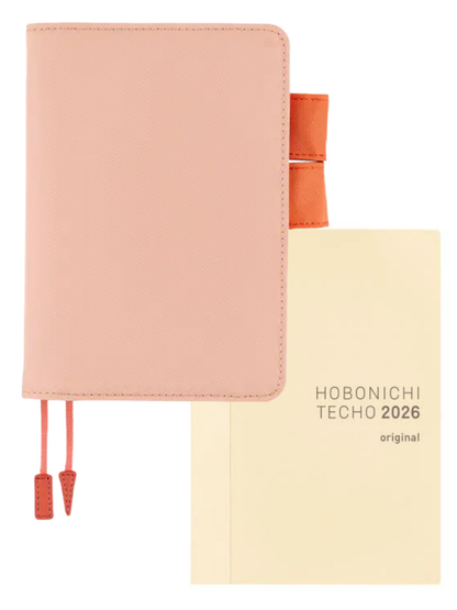 Hobonichi Techo Colors Airy Flamingo Cover Original Size A6 Polyester Planner Cover