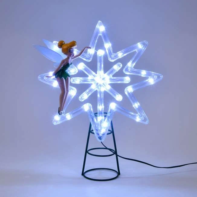 JingBell JB-01 LED Light-Up Christmas Tree Topper Star with Fairy Figure