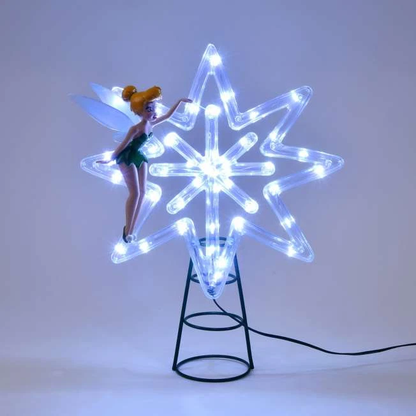 JingBell JB-01 LED Light-Up Christmas Tree Topper Star with Fairy Figure
