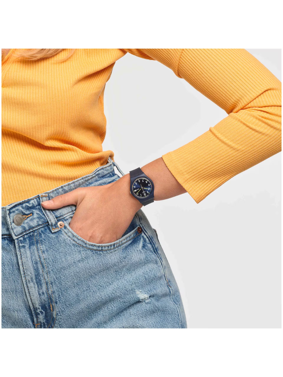 Swatch SIR BLUE SO28N702 Classic Blue Watch