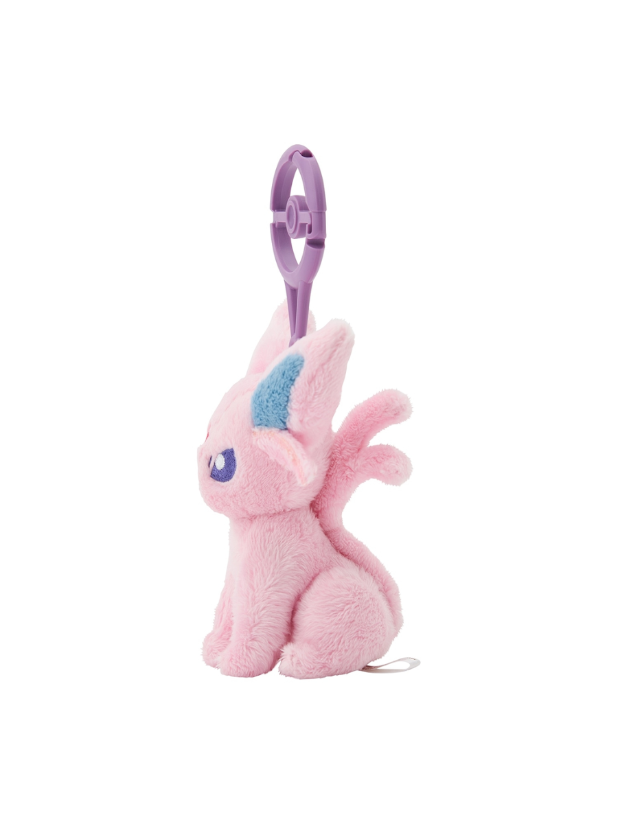 Pokemon Espeon Mascot Plush with Poke Ball Carabiner Bag Charm