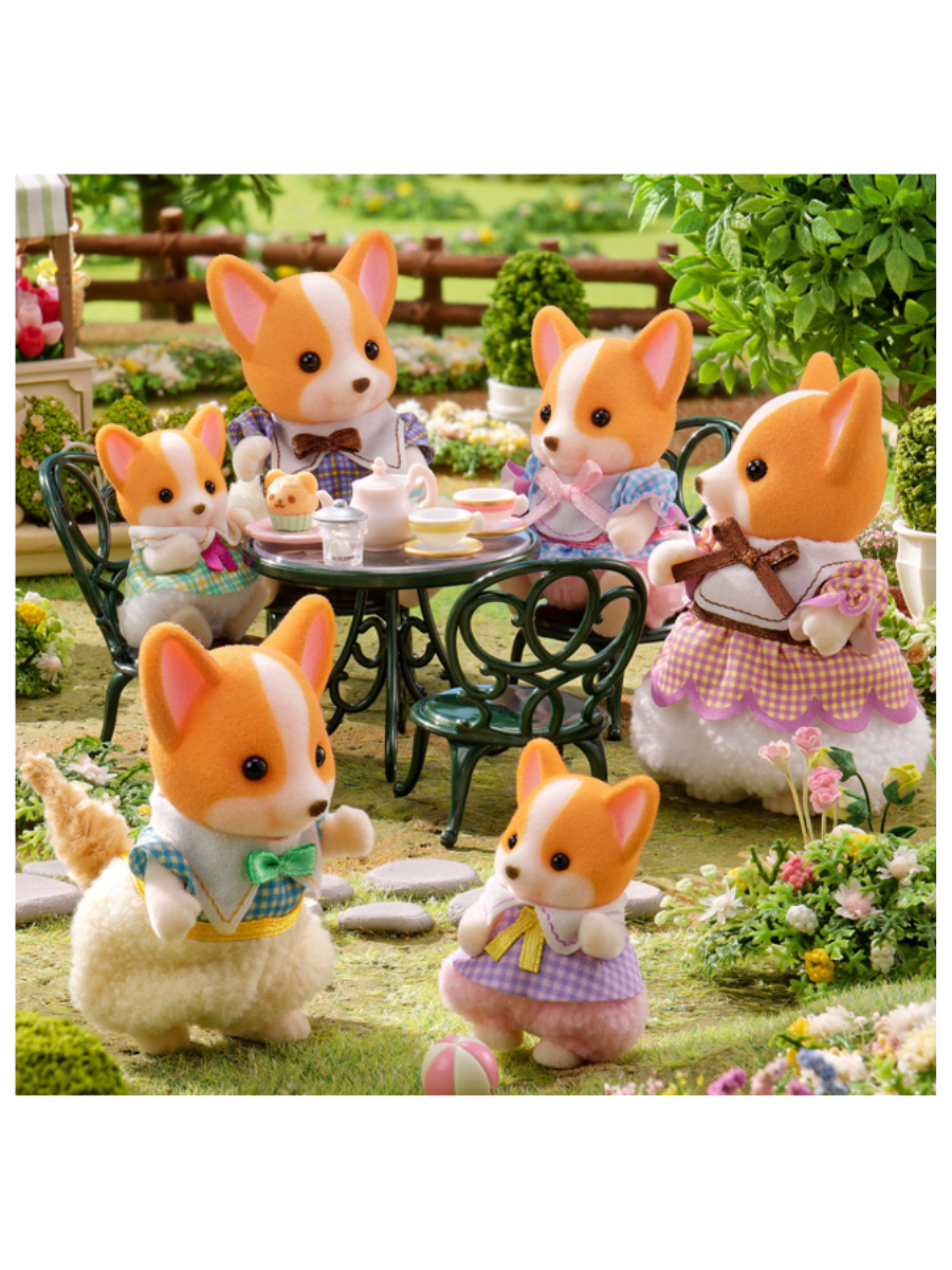 Sylvanian Families Corgi Family Figure Set