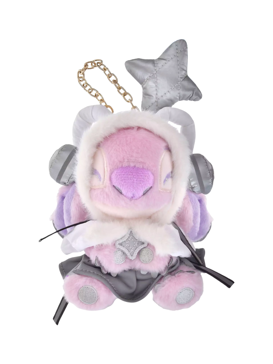 Disney Cyber Angel Plush Keychain Futuristic Reflective Mini Figure
