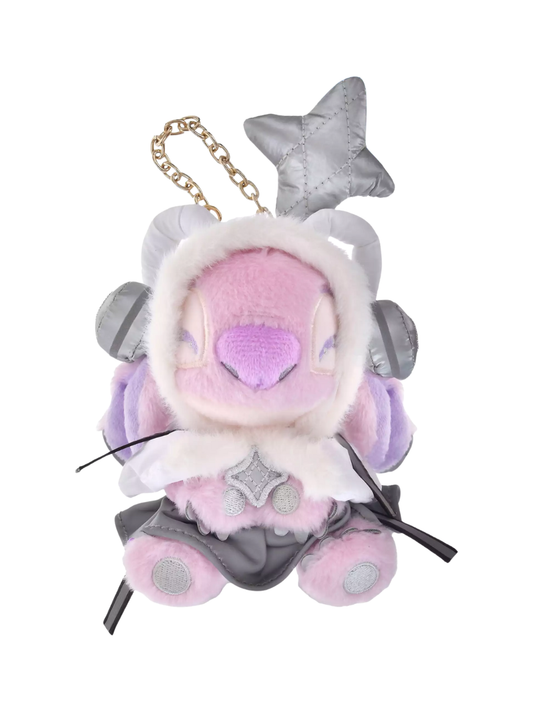 Disney Cyber Angel Plush Keychain Futuristic Reflective Mini Figure