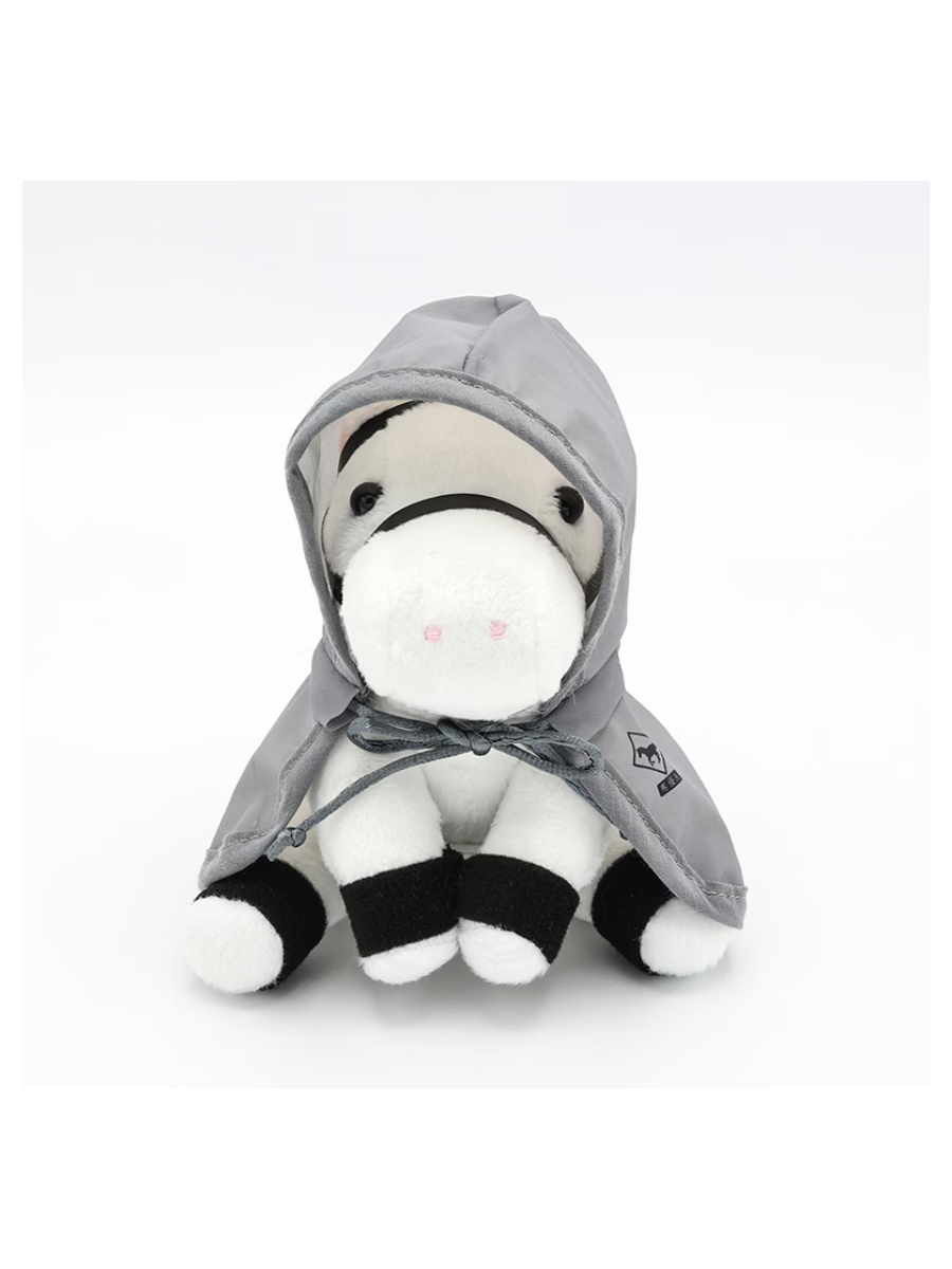 Idol Horse Rain Poncho Costume for S Size Plush – Gray
