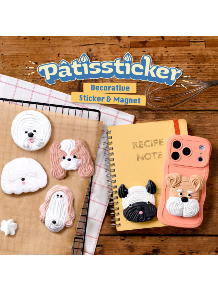 Patissticker Meringue Dogs Series 3D Decorative Sticker Magnet Blind Box