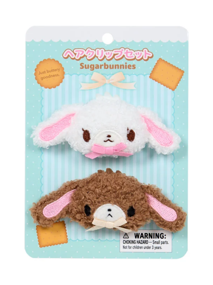 Sugarbunnies Biscuit Hair Clip Set