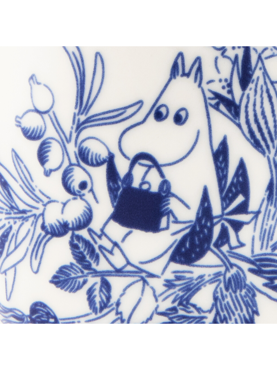 Moomin Haru Cup 0.26L Ceramic Mug Blue White Tableware