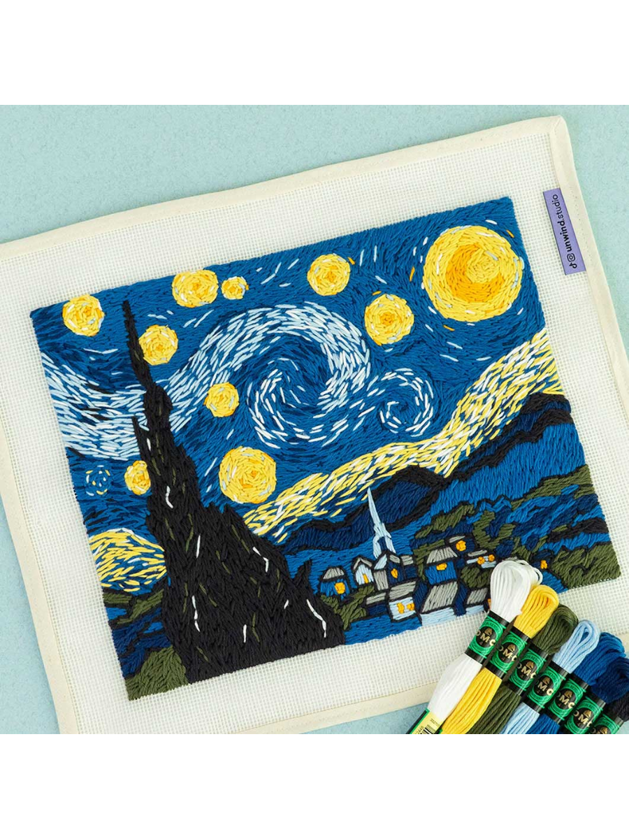 MoMA Starry Night Needlepoint Kit DIY Embroidery Set