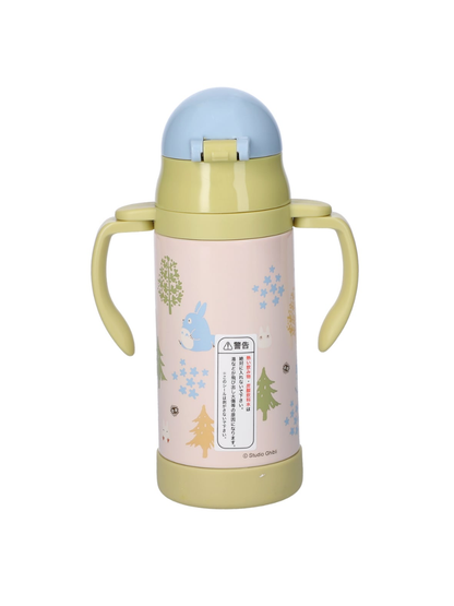 Totoro Stainless Steel Straw Mug 350ml – Lightweight Kids Insulated Bottle