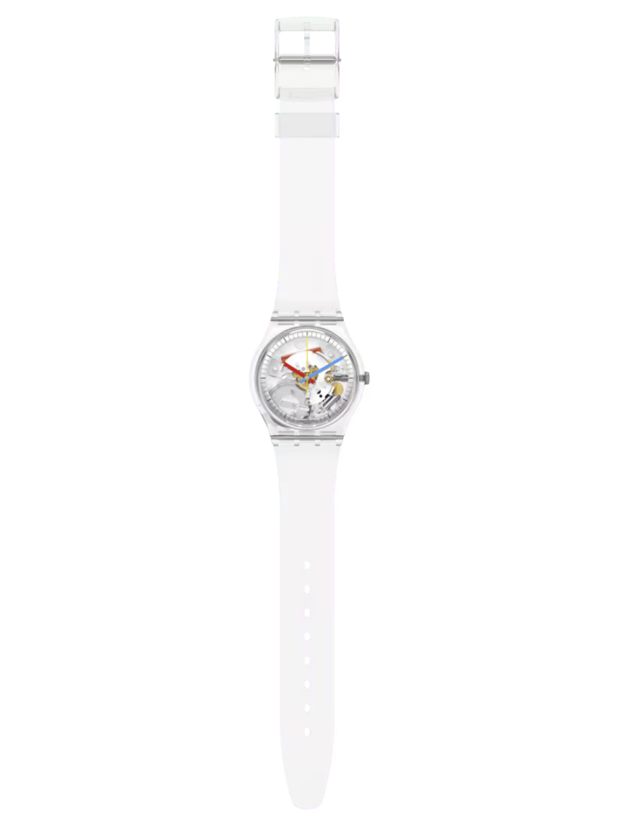 Swatch CLEARLY GENT SO28K100-S06 Transparent Watch