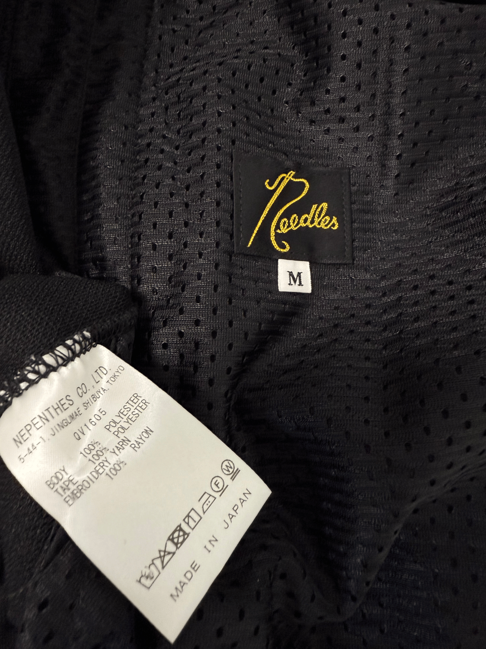 Needles B'2nd EXCLUSIVE H.D.Track pant PolySmooth 2025AW BLACK