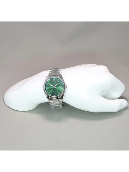 CASIO MTP-1302D-3AJF Analog Watch Green Dial Quartz Men's Watch