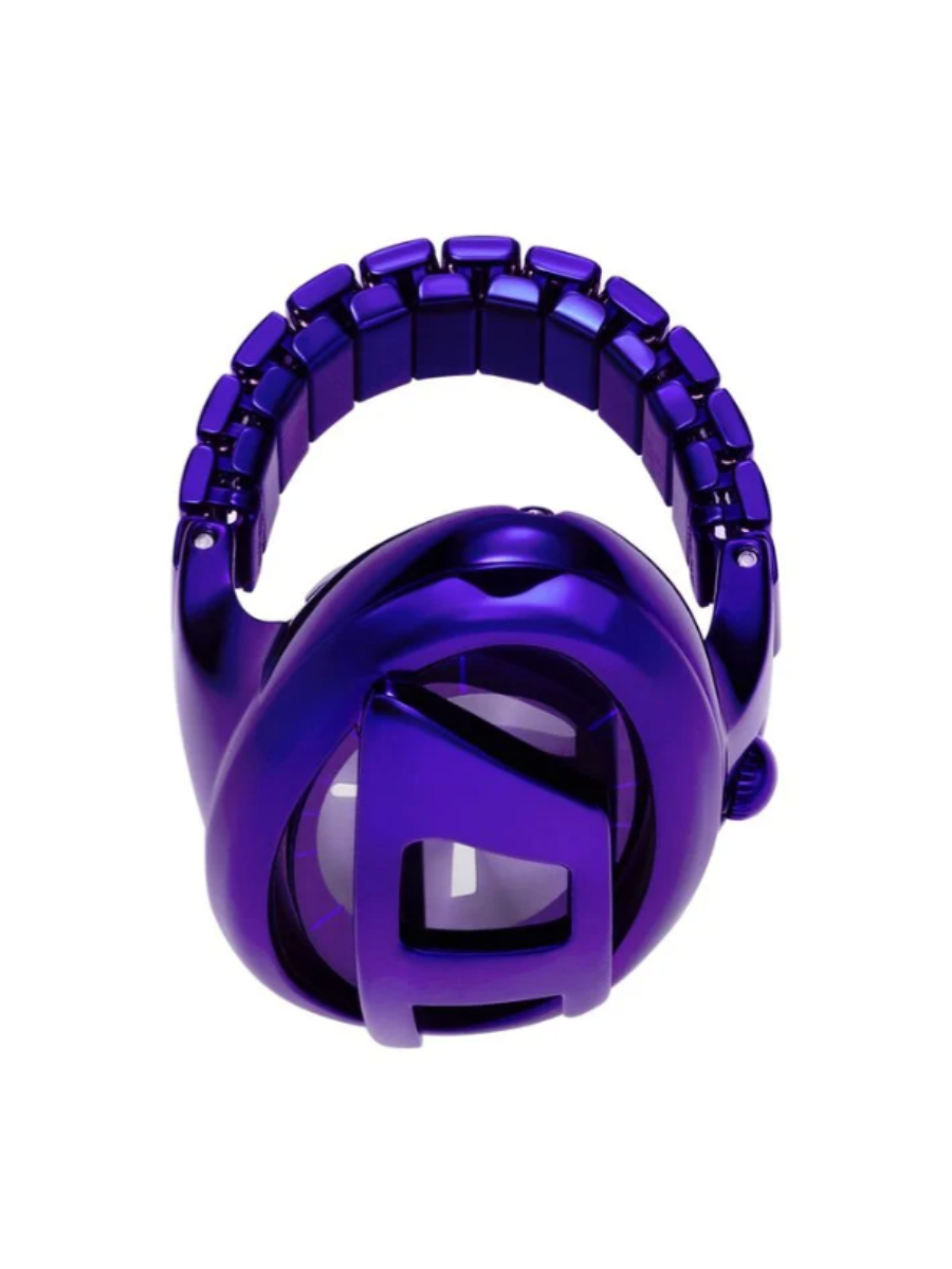 D-Era Purple Stainless Steel Ring Watch