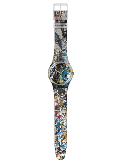 Swatch POLLOCK'S ALCHEMY SUOZ366 x Guggenheim Collection Art Watch