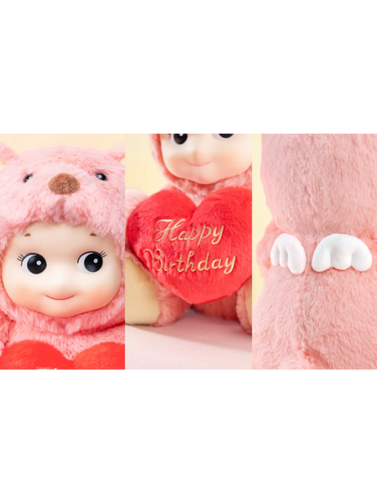 Sonny Angel Plush Collection Cuddly Bear Pink Plush Doll