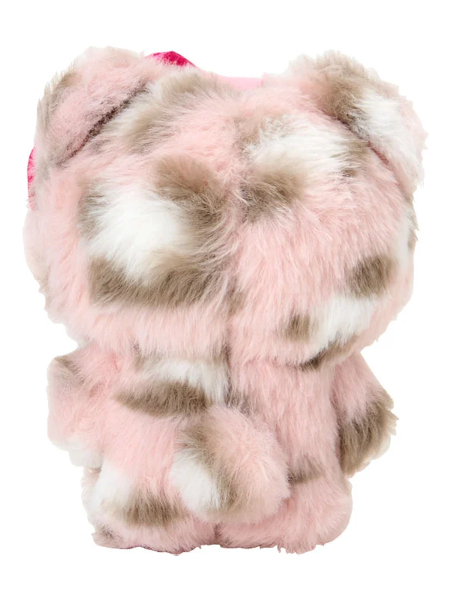 Hello Kitty Fine Face Mini Leopard Plush Keychain