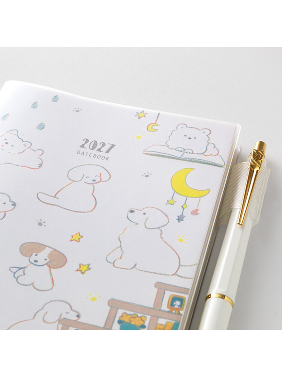 Midori 2027 A6 Dog Diary – Monthly & 2-Week Planner