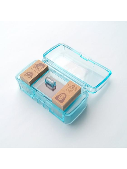 Spirited Away Mini Stamp Set No-Face Soot Sprites Planner Stamps with Ink Pad Case