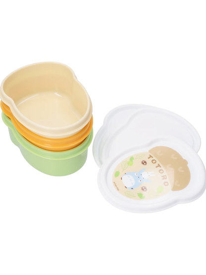 Totoro Bento Storage Container Set 3-Pack Stackable Lunch Boxes