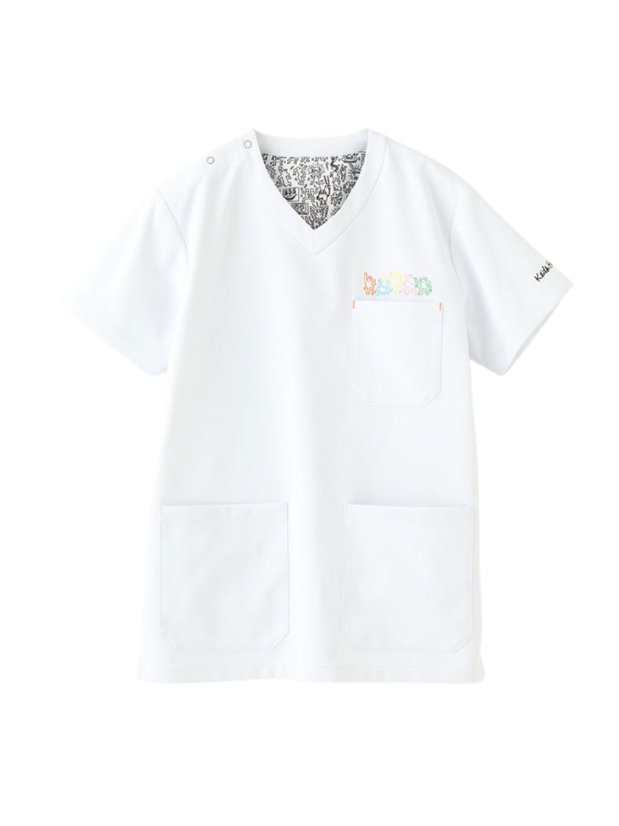 Scrub Canvas Club Keith Haring Unisex Scrub Top