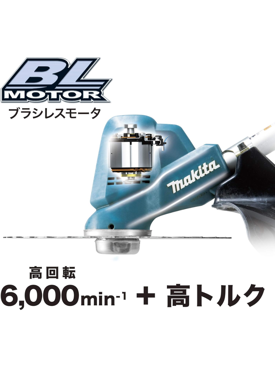 Makita MUR191LDRG 18V Cordless Brush Cutter 230mm Loop Handle Split Shaft