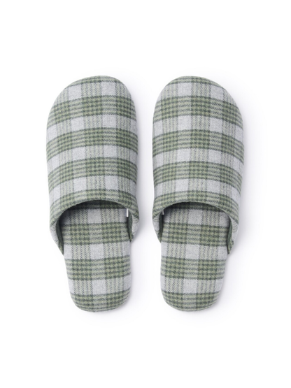 MUJI Cotton Flannel Soft Slippers Cushioned
