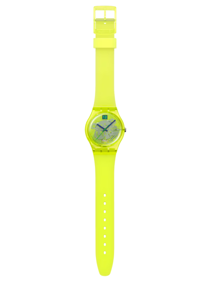 Swatch LUMINOUSLY LEMON SO28J103 Yellow Watch