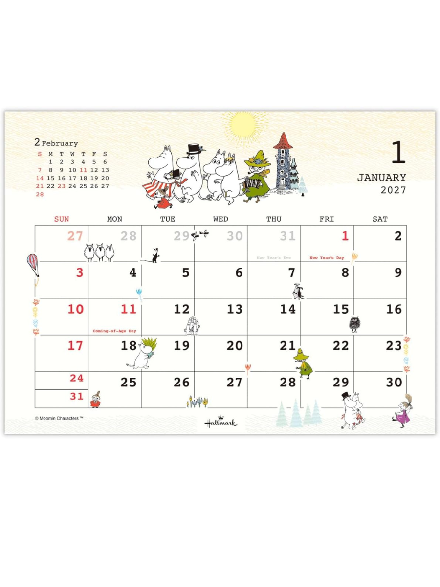 Hallmark Moomin Little My 2027 Desk Calendar