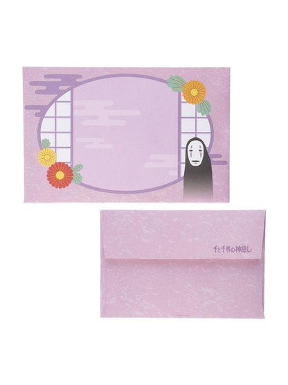 Spirited Away Mini Bamboo Fan Set No-Face Design