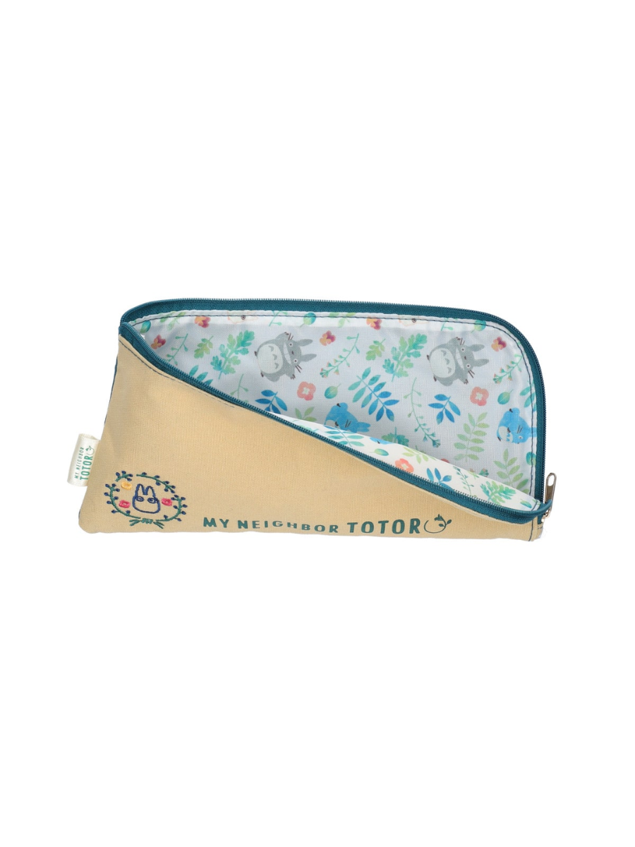My Neighbor Totoro Pencil Case Colorful Leaf Design Zipper Pouch