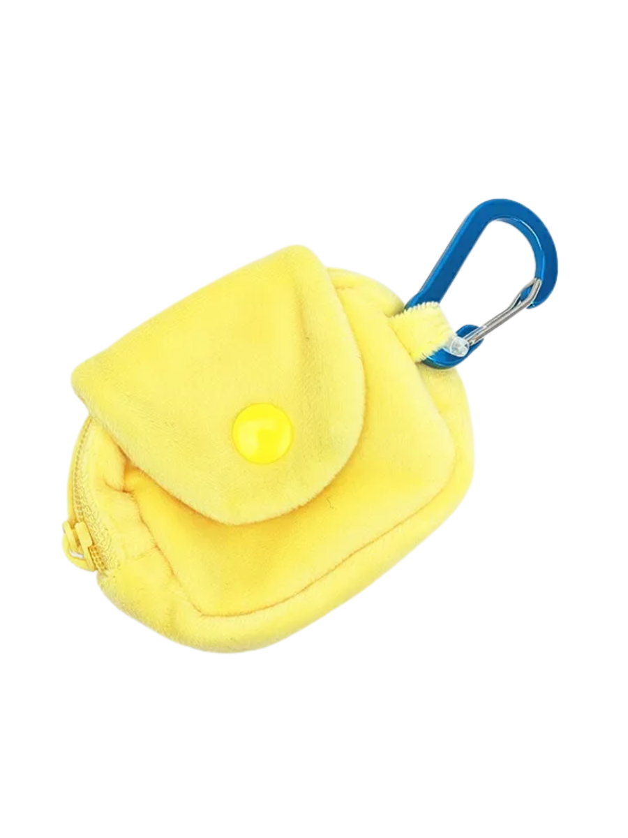 Npochamu Kimimaro Mini Pouch with Carabiner Yellow