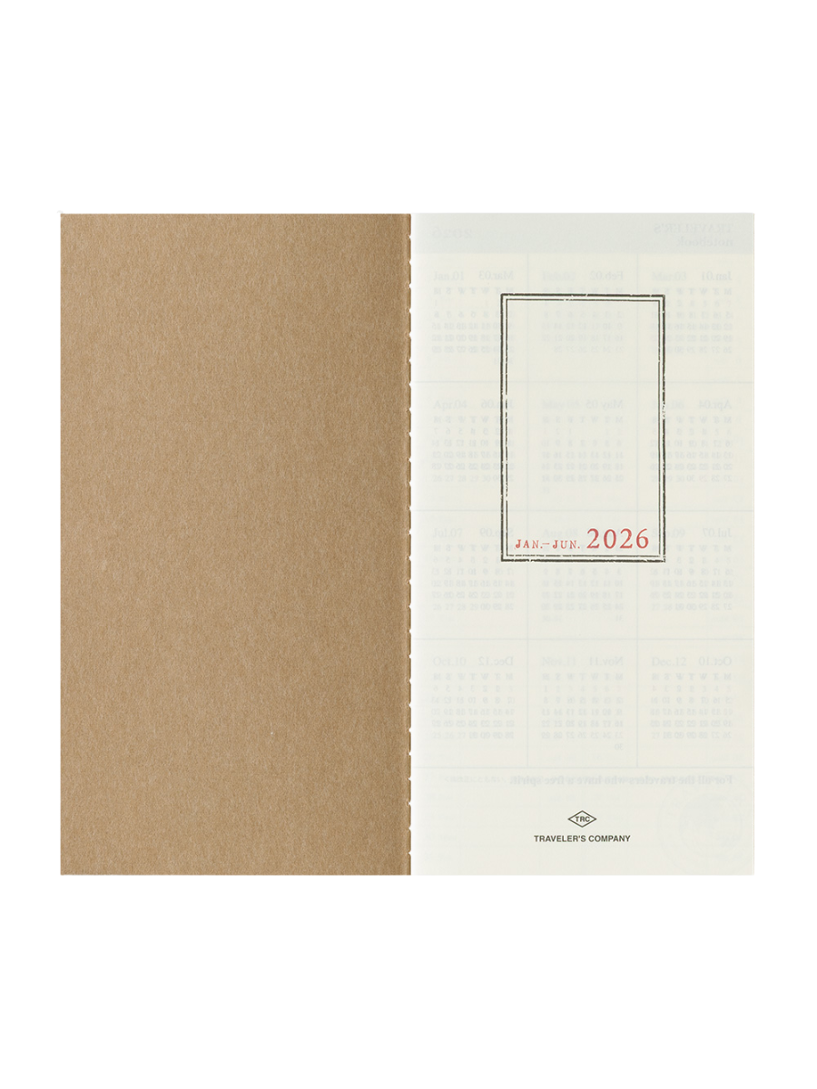 Traveler's Notebook Refill 2026 Weekly Vertical