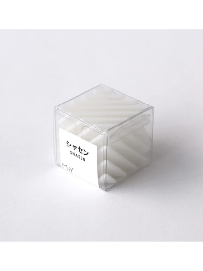 Geometric Cube Card Holder Desk Object