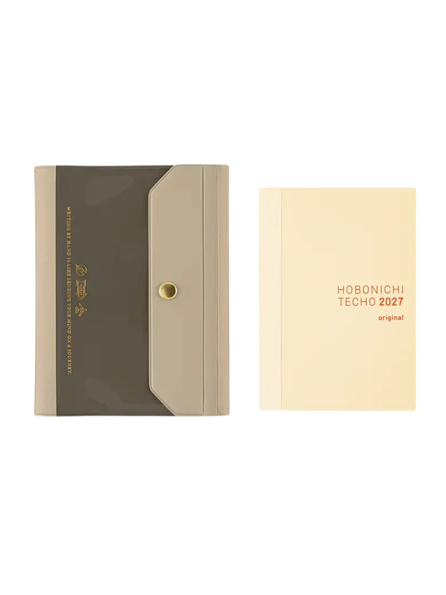 Hobonichi Techo Aileron Gray Cover Original Size A6 PVC Planner Cover 2027