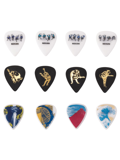 Fender Flagship Tokyo Limited Pick Tin Hokusai 351 Heavy Guitar Picks Set  12-Pack