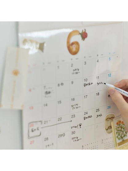 Hobonichi Whiteboard Calendar 2027 Medium Size