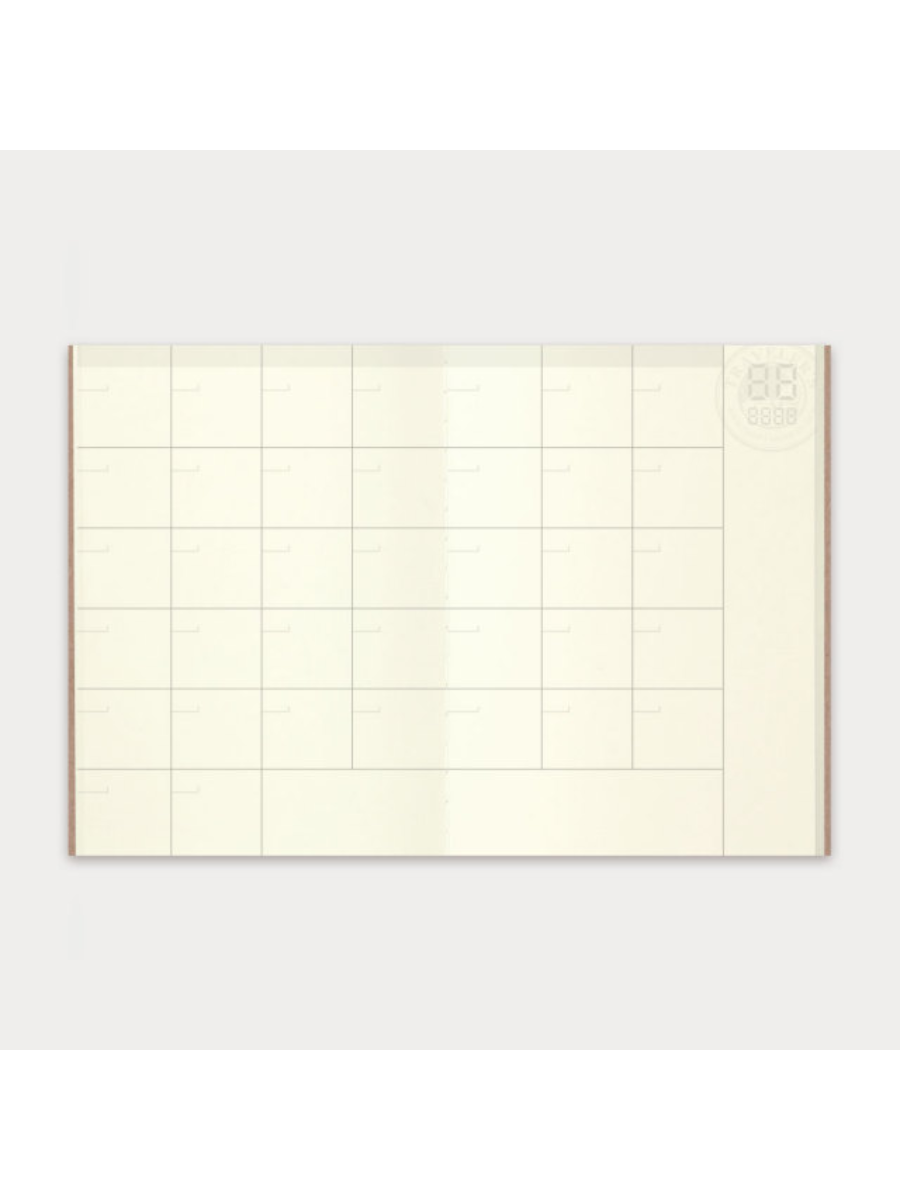 Traveler’s Notebook Passport Size Monthly Free Diary Refill