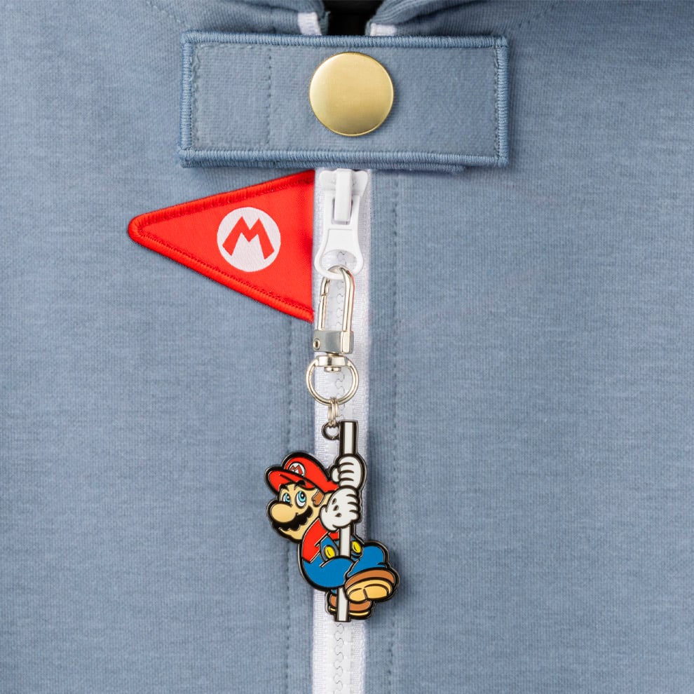 Super Mario Blue Hoodie Pullover Sweatshirt