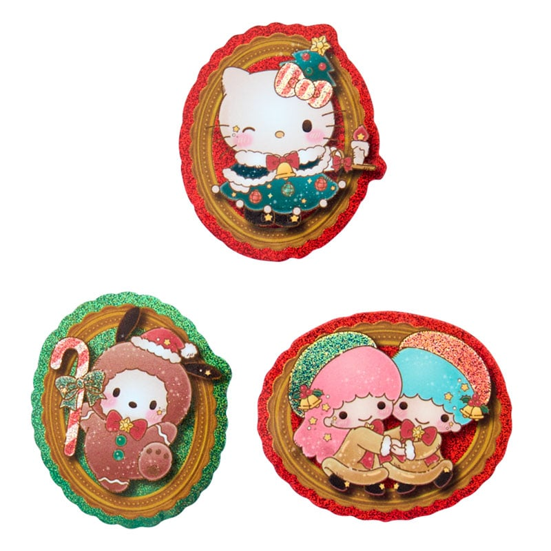 Sanrio Characters Christmas Holographic Sticker Set