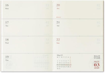 Traveler’s Notebook 2026 Weekly Refill